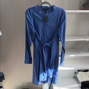 Blue Long-Sleeve Dress